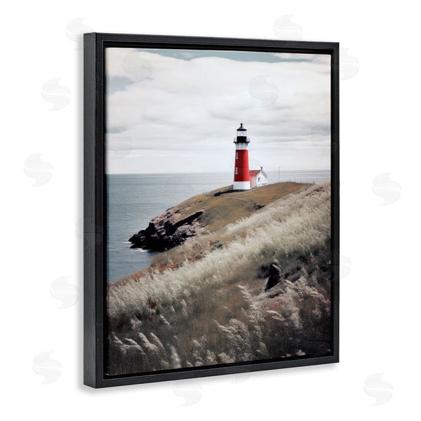 Stupell Industries Ray Powers | Red Lighthouse Landscape Wall Art