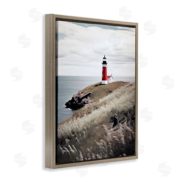Stupell Industries Ray Powers | Red Lighthouse Landscape Wall Art