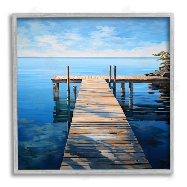 Stupell Industries Ray Powers | Seaside Dock Boardwalk