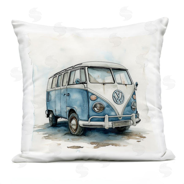 Stupell Industries Ray Powers | Sky Blue Surf Van Throw Pillow