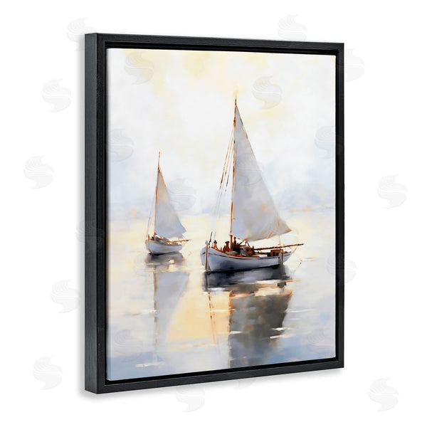 Stupell Industries Ray Powers | Soft Sailboats Landscape Wall Art