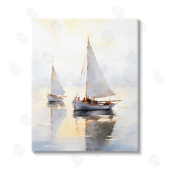 stupell industries Ray Powers | Soft Sailboats Landscape Wall Art
