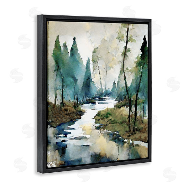 Stupell Industries Ray Powers | Watercolor Creek Landscape