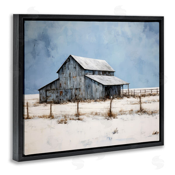 Stupell Industries Ray Powers | Winter Barn Landscape