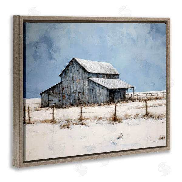 Stupell Industries Ray Powers | Winter Barn Landscape