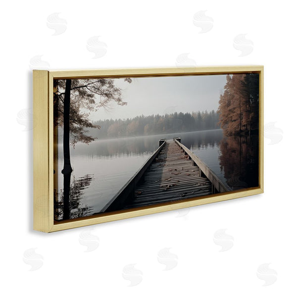 Stupell Industries Ray Powers | Woodland Lake Dock Wall Art