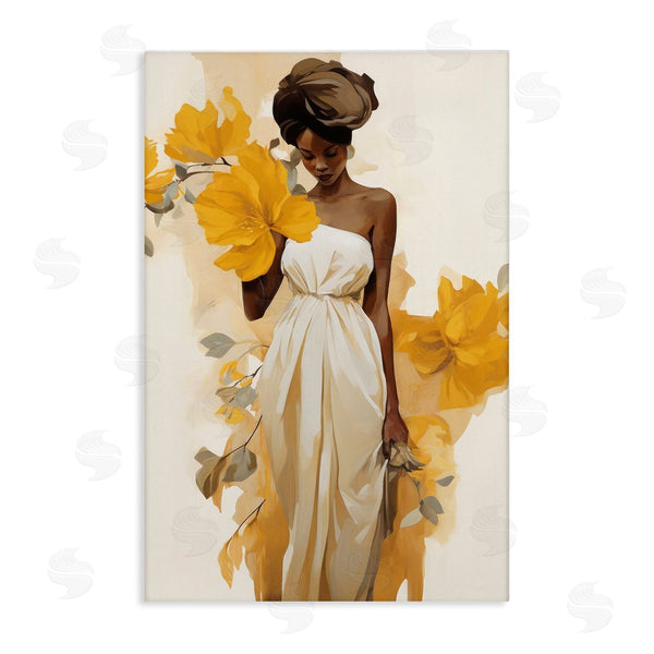 stupell industries Raymond Powers | Elegant Floral Woman Wall Art