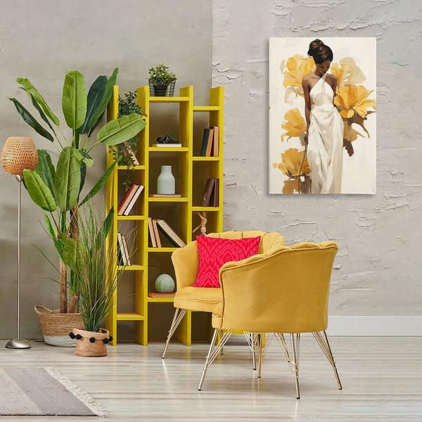Stupell Industries Raymond Powers | Elegant Woman With Flowers Wall Art