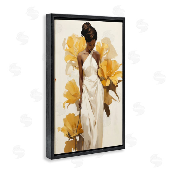 Stupell Industries Raymond Powers | Elegant Woman With Flowers Wall Art