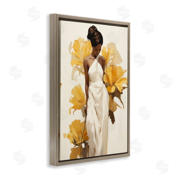 Stupell Industries Raymond Powers | Elegant Woman With Flowers Wall Art