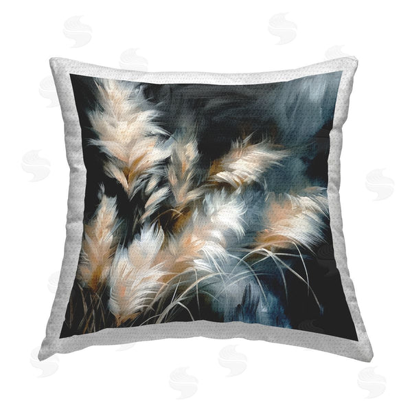 Stupell Industries Raymond Powers | Feathery Windblown Wheat Printed Throw Pillow