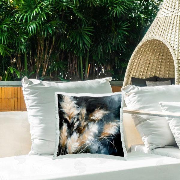 Stupell Industries Raymond Powers | Feathery Windblown Wheat Printed Throw Pillow