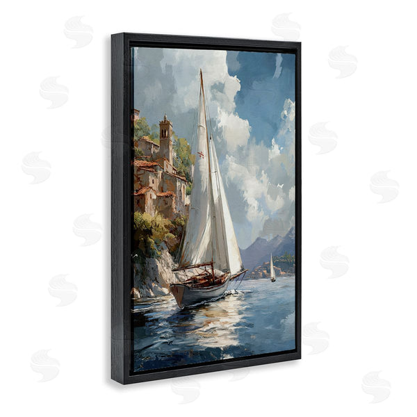 Stupell Industries Raymond Powers | Maritime Harbor Sailboat