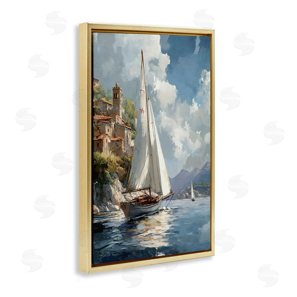 Stupell Industries Raymond Powers | Maritime Harbor Sailboat
