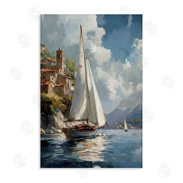 stupell industries Raymond Powers | Maritime Harbor Sailboat