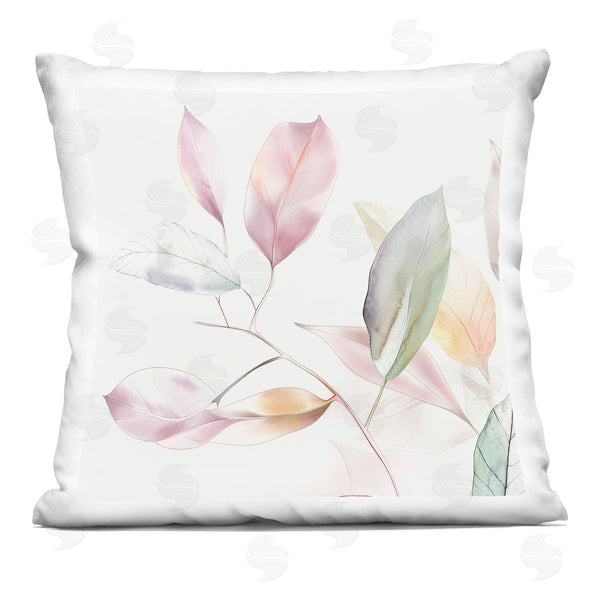 stupell industries Raymond Powers | Pastel Light Leaves Printed Throw Pillow