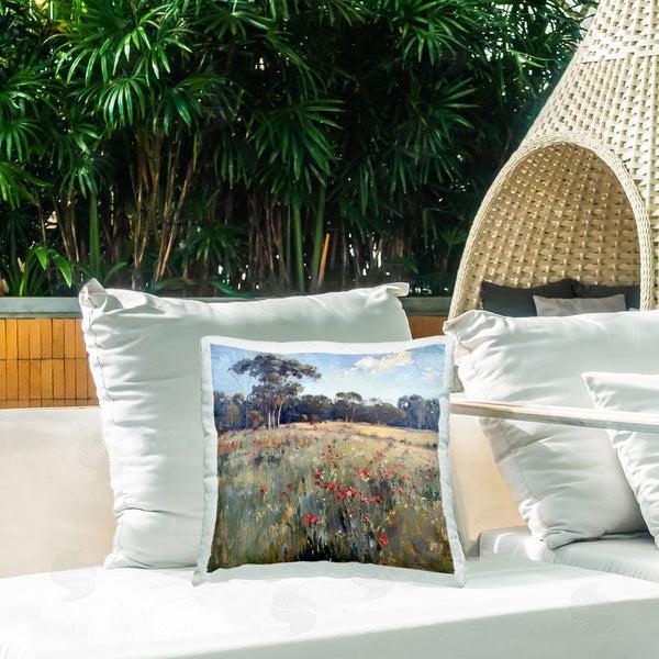 Stupell Industries Raymond Powers | Poppies In Vast Field Printed Throw Pillow