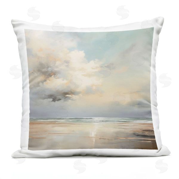 Stupell Industries Raymond Powers | Tranquil Blue Shores Printed Throw Pillow