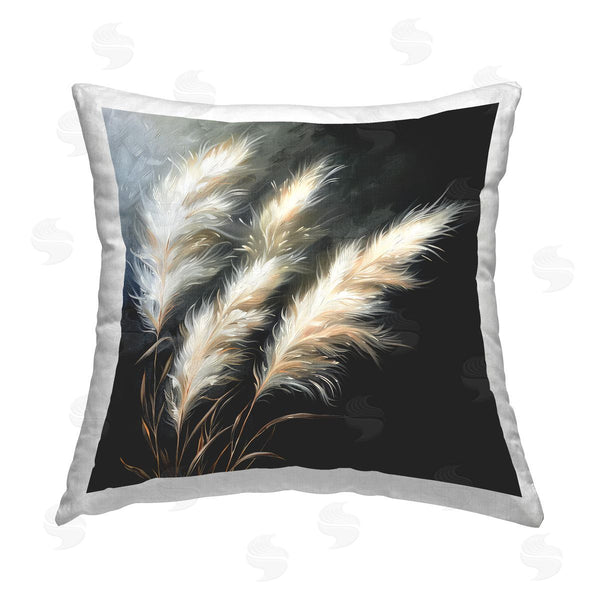 stupell industries Raymond Powers | Wispy Wheat Stalks Printed Throw Pillow