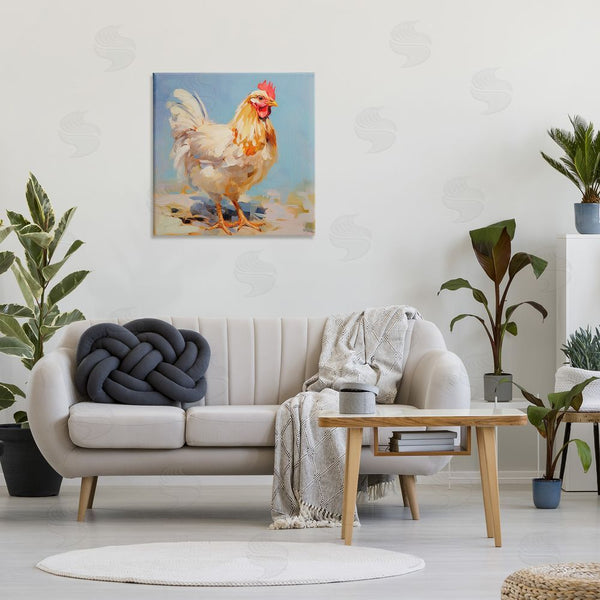 Stupell Industries RB | Abstract Hen Portrait Wall Art