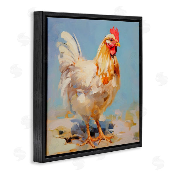 Stupell Industries RB | Abstract Hen Portrait Wall Art