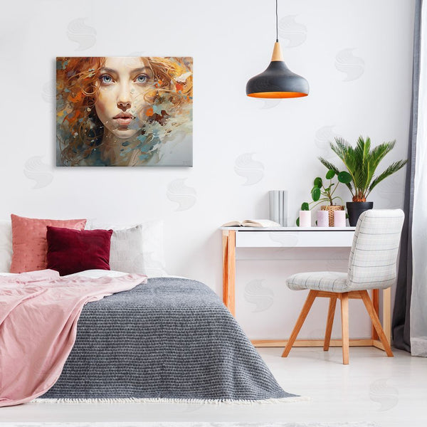 Stupell Industries RB | Abstract Splatter Portrait Wall Art