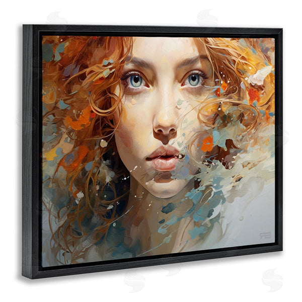 Stupell Industries RB | Abstract Splatter Portrait Wall Art