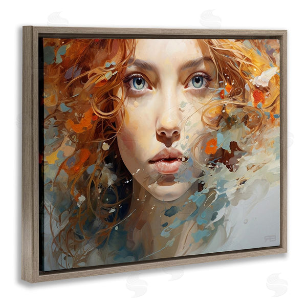 Stupell Industries RB | Abstract Splatter Portrait Wall Art