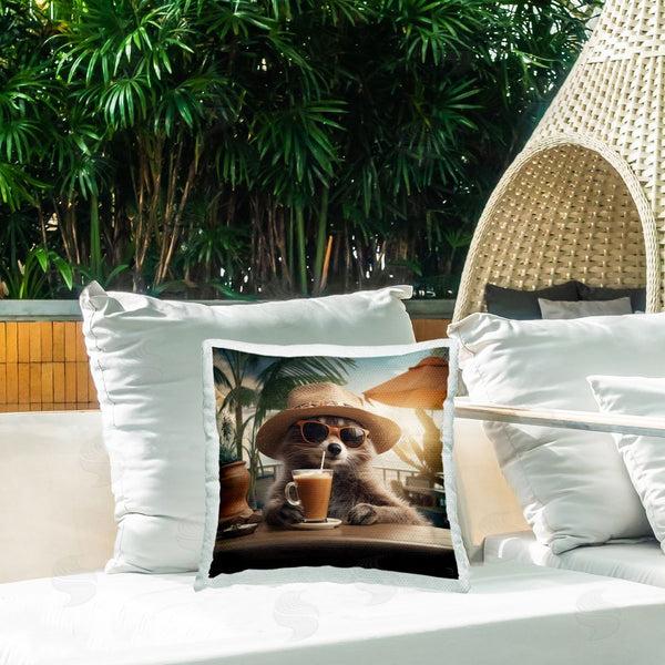 Stupell Industries RB | Animal Sipping Tropical Drink Printed Throw Pillow