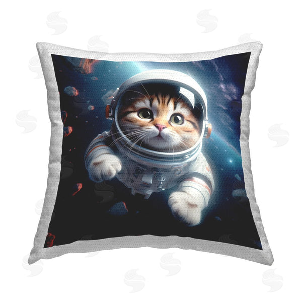 Stupell Industries RB | Astronaut Cat In Space Printed Throw Pillow