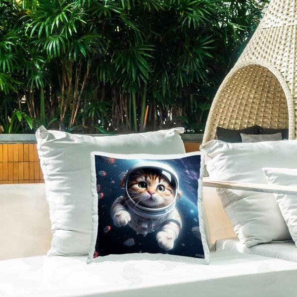 Stupell Industries RB | Astronaut Cat In Space Printed Throw Pillow