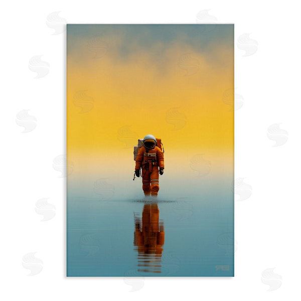 stupell industries RB | Astronaut with Ombre Sunset Wall Art
