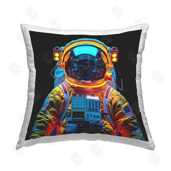 stupell industries RB | Astronaut with Reflective Helmet Printed Throw Pillow