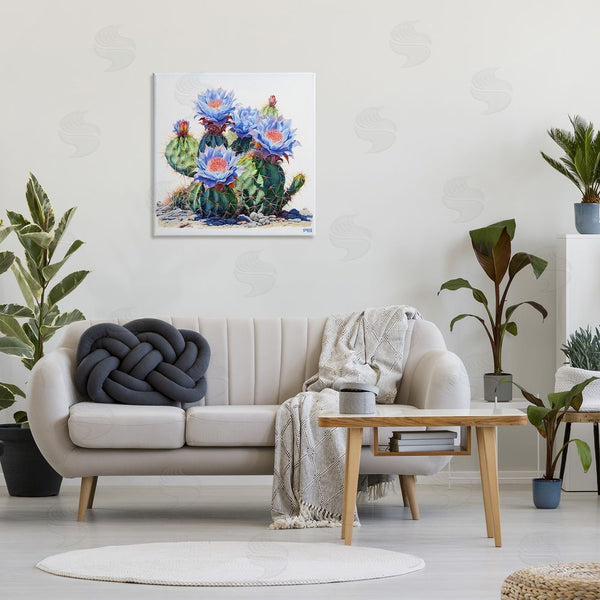 Stupell Industries RB | Blue Cactus Blossoms Wall Art