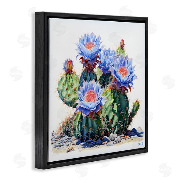 Stupell Industries RB | Blue Cactus Blossoms Wall Art