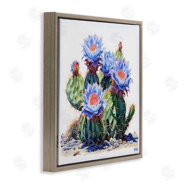 Stupell Industries RB | Blue Cactus Blossoms Wall Art