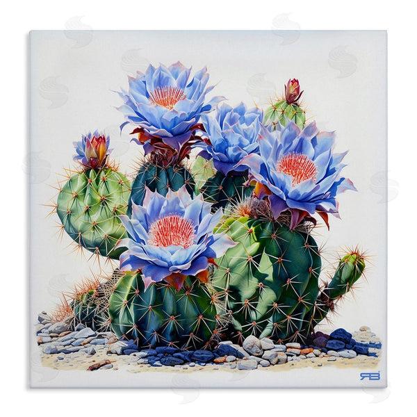 stupell industries RB | Blue Cactus Blossoms Wall Art