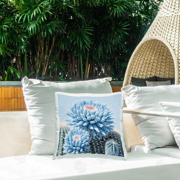 Stupell Industries RB | Blue Cactus Botanicals Printed Throw Pillow