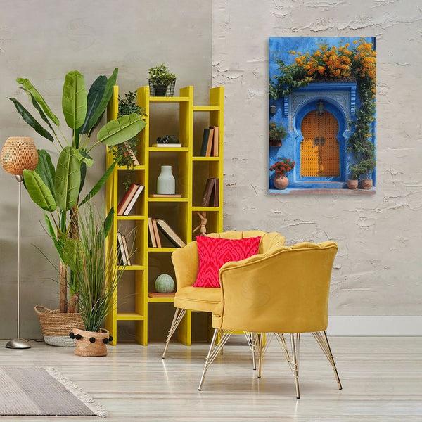 Stupell Industries RB | Blue & Orange Architecture Wall Art