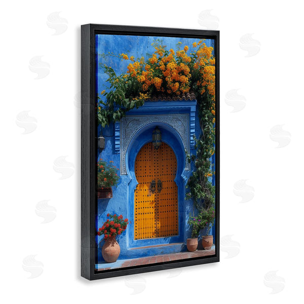 Stupell Industries RB | Blue & Orange Architecture Wall Art