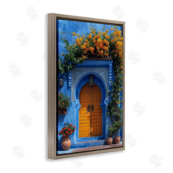 Stupell Industries RB | Blue & Orange Architecture Wall Art
