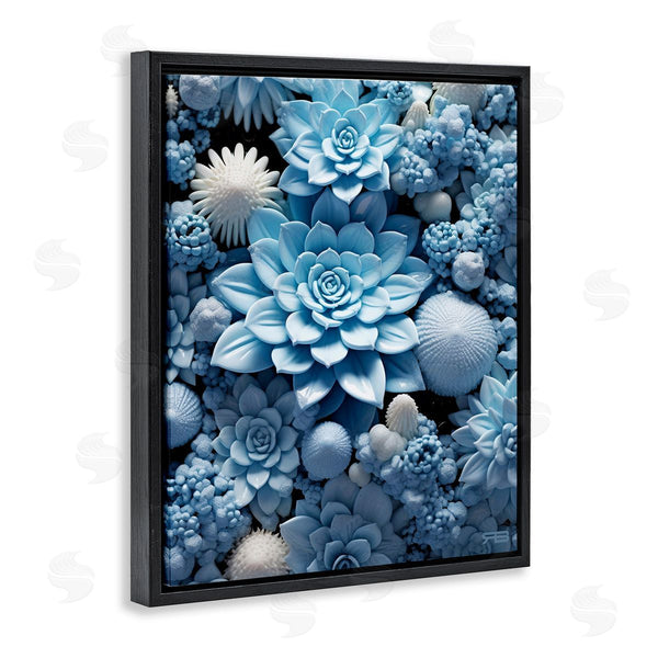 Stupell Industries RB | Blue Patterned Succulents Wall Art