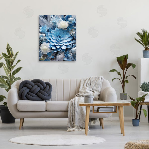Stupell Industries RB | Blue Varied Succulents Wall Art