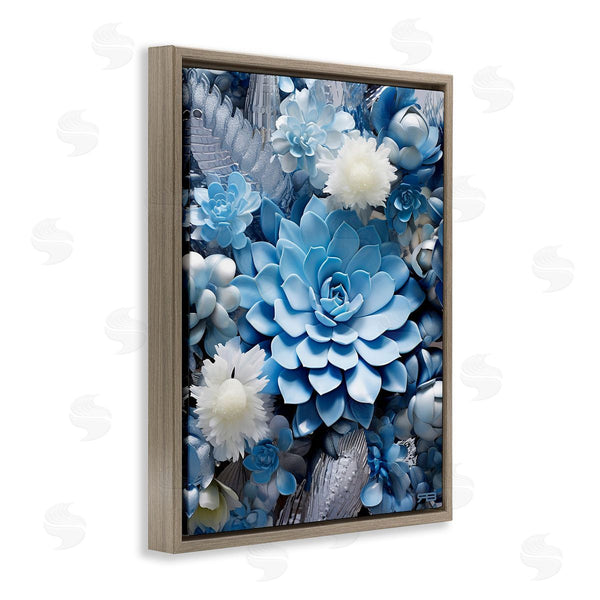 Stupell Industries RB | Blue Varied Succulents Wall Art