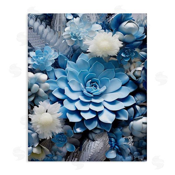stupell industries RB | Blue Varied Succulents Wall Art