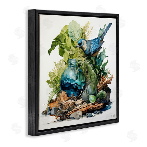 Stupell Industries RB | Bluebird & Woodland Plants Wall Art