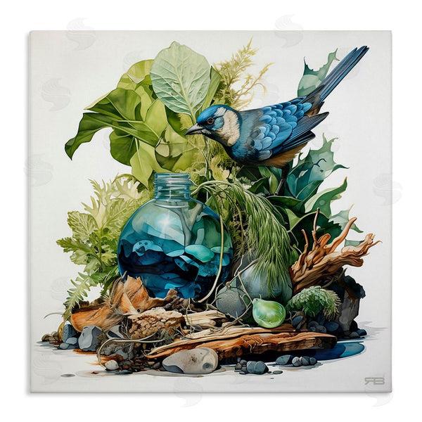 stupell industries RB | Bluebird & Woodland Plants Wall Art