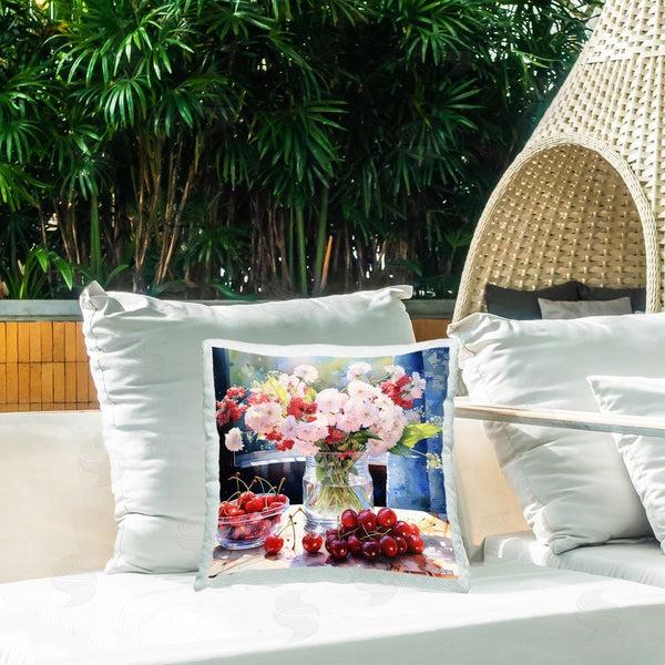 Stupell Industries RB | Bouquet & Summer Fruits Printed Throw Pillow