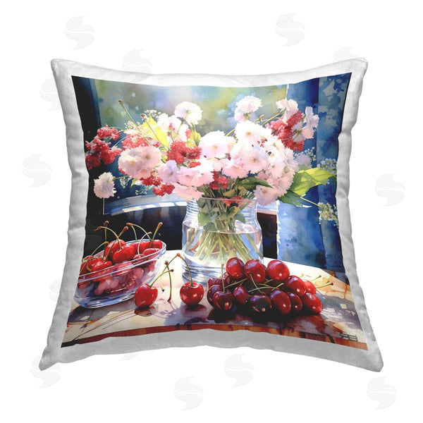 stupell industries RB | Bouquet & Summer Fruits Printed Throw Pillow