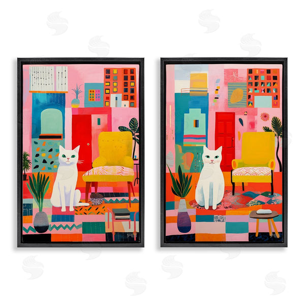 Stupell Industries RB | Bright Room Sitting Cat Wall Art